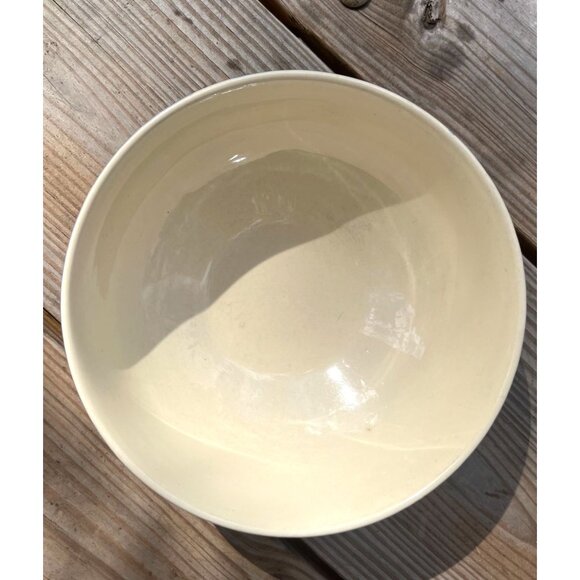 Vintage 9" Blue & White Ceramic Bowl Farmhouse Rustic Cottage Farmhouse Decor - Picture 3 of 10